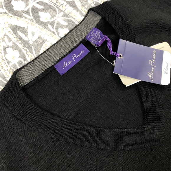 Men’s NWT Alan Flusser Sleeveless V-Neck Sweater - Picture 4 of 8